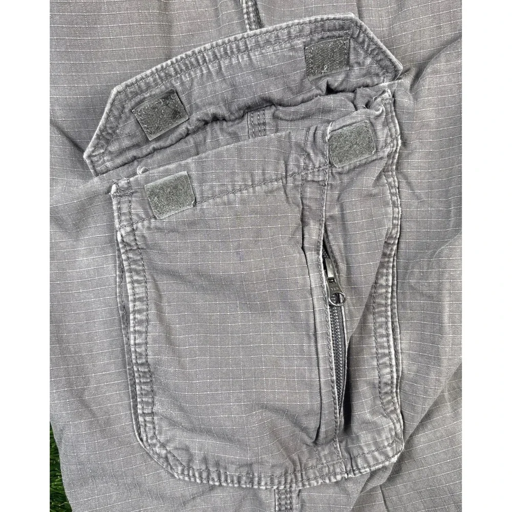 Carhartt Carpenter Mens Cargo Gray 40x30 Relaxed Fit Jeans Pants #14806 Worn